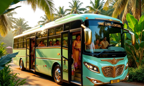 Hire a Private Bus for Weddings & Family Functions in Kerala | Anpin Travels
